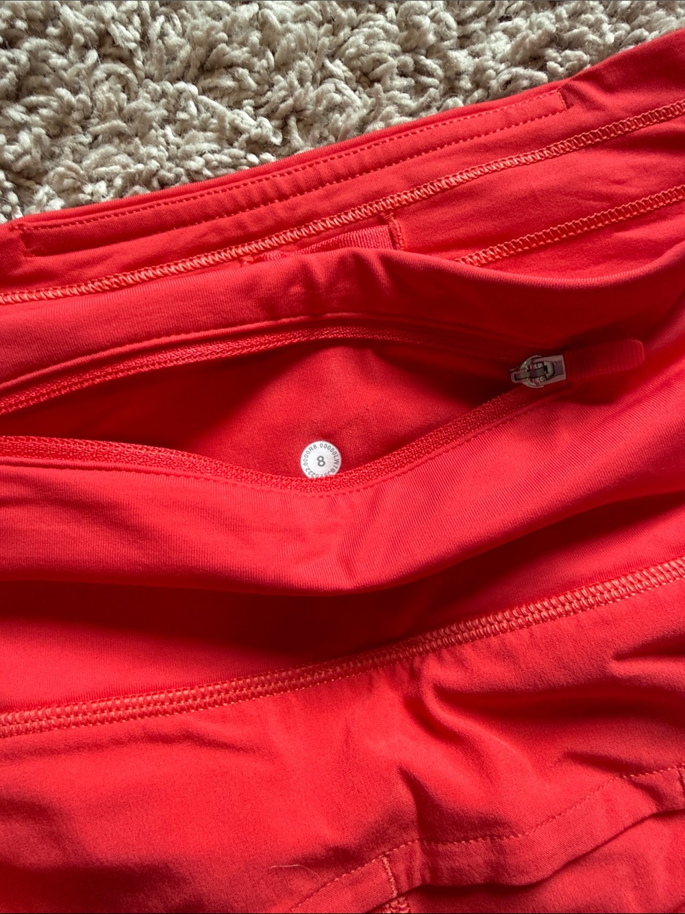 Lululemon Red Speed Up Shorts - Picture 4 of 5